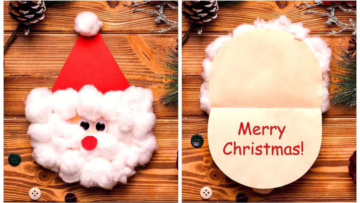 Kreatywne pomysły na kartkę świąteczną Mikołaj DIY krok po kroku